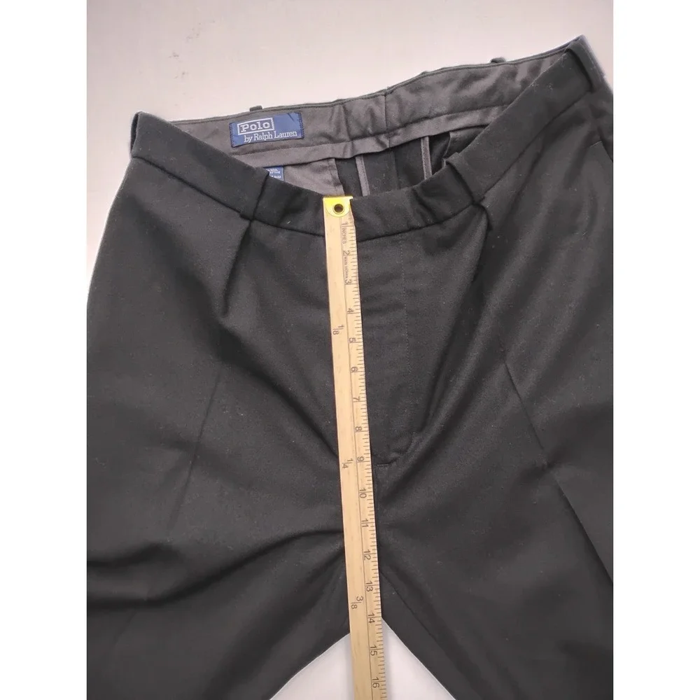 Polo Ralph Lauren Wool Blend Pleated Cuffed Dress Trousers 36x31